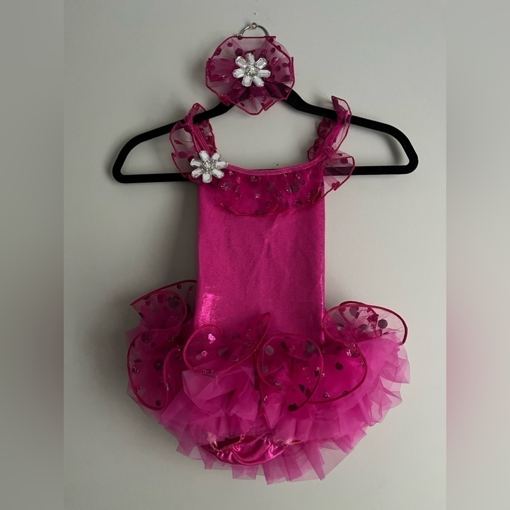 Curtain Call Dance/Ballerina Costumes Fushia Pink childs size CME - Hair Clip
